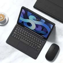 

AIEACH Touchpad Mouse Keyboard Case For iPad Air 4 3 2 1 Pro 11 10.5 9.7 Case 2020 2021 For iPad 8th 7th 6th 5th Generation Case