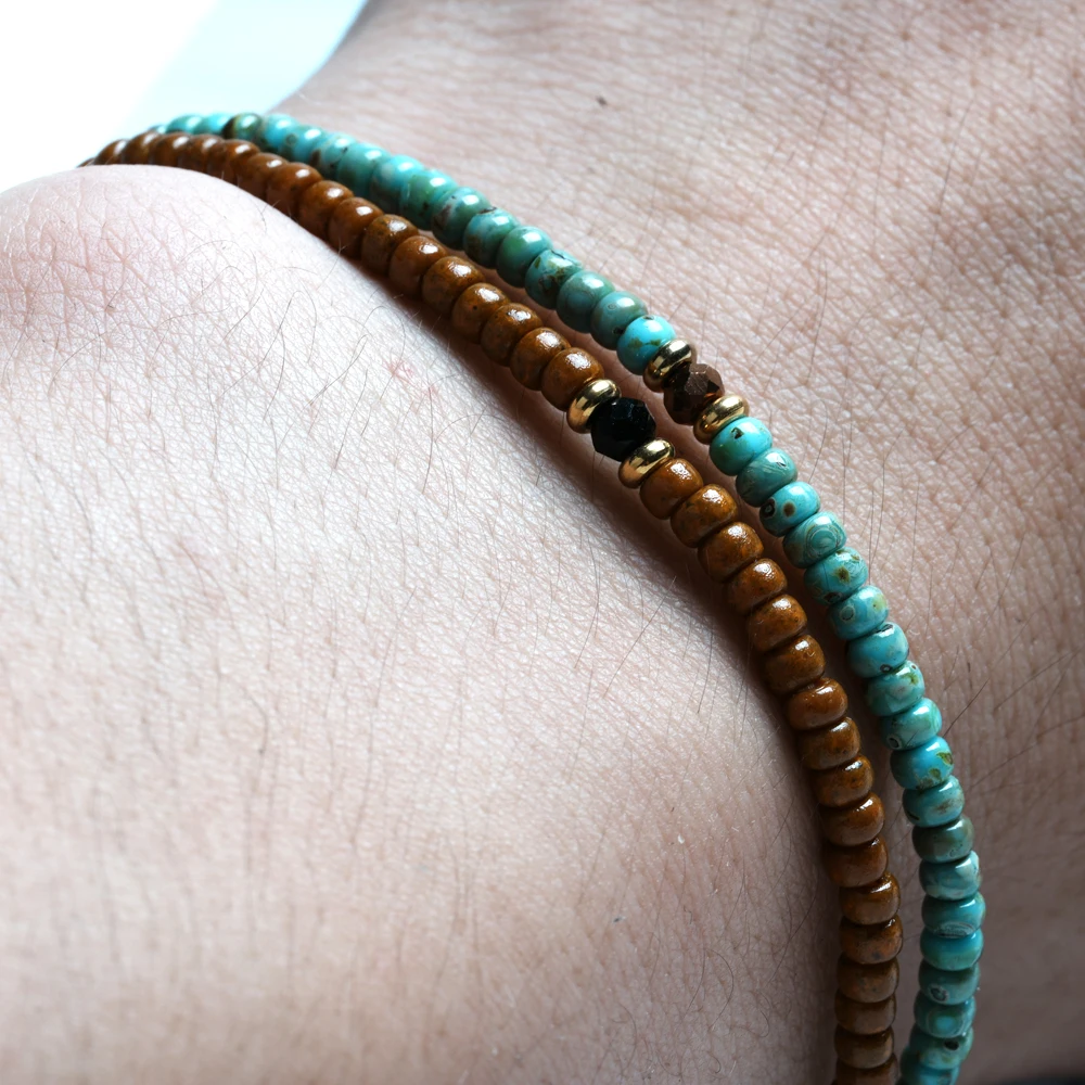 ZMZY 3mm Elastic Dainty Miyuki Bracelets Glass Seed Beads Bracelet for Women Jewelry Gift Handmade Vintage Beaded Pulseras Mujer