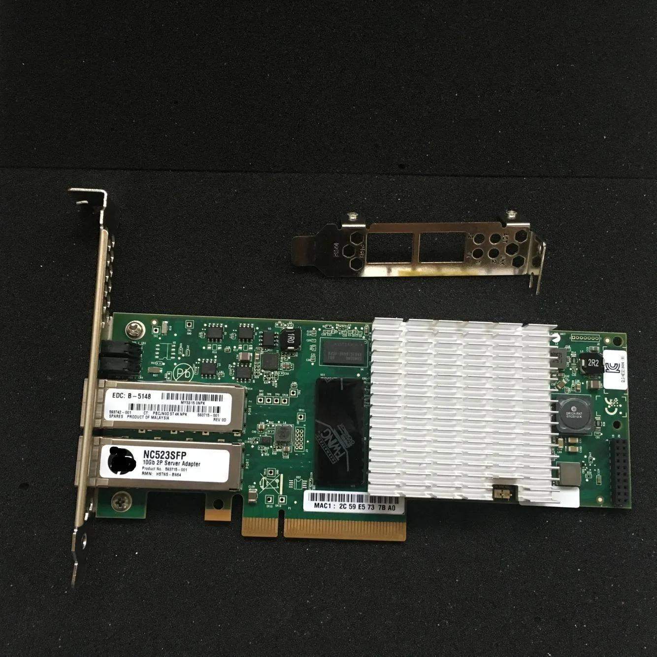 NC523SFP 듀얼 포트 10GbE SFP PCI-E NIC 광섬유 10G 네트워크 카드 어댑터 QLE-3242 593742 -001 593715 -001 593717 -b21