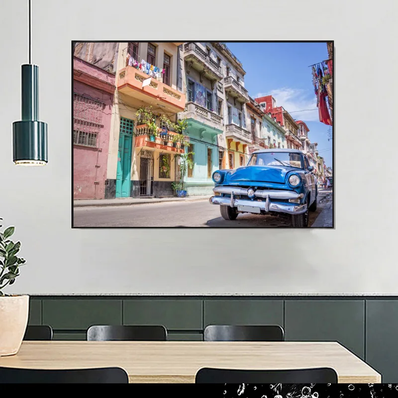 Big Size Posters and Prints Cuba Paintings on the Wall Art