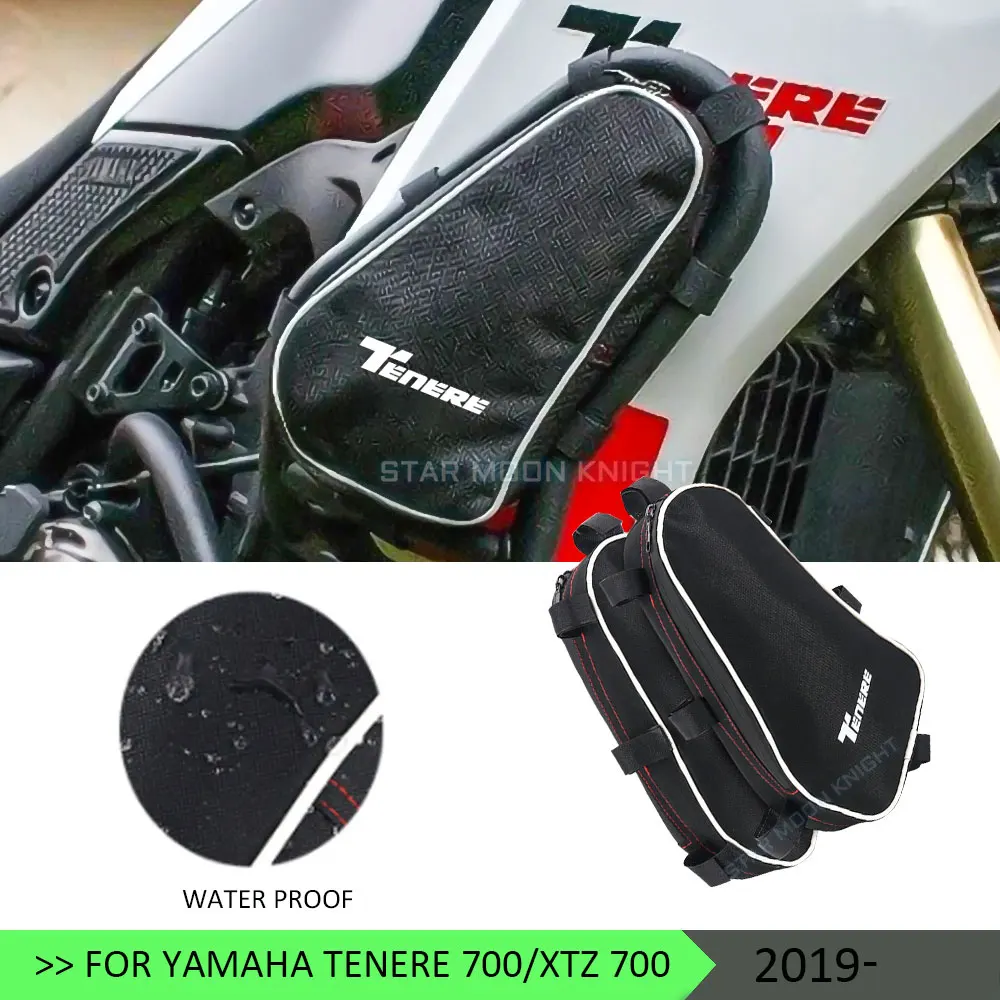 Borsa Impermeabile Per Crash Bar Telaio Moto Per Yamaha Tenere 700 Tenere700 Xtz 700 T700 2019-Borsa Telaio Posizionamento Strumento Crashbar