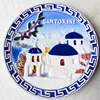 12CM European American TV Restaurant Background Wall Decoration Ceramic Plate Mediterranean Home Decor Tourist Souvenir Sunchamo 1