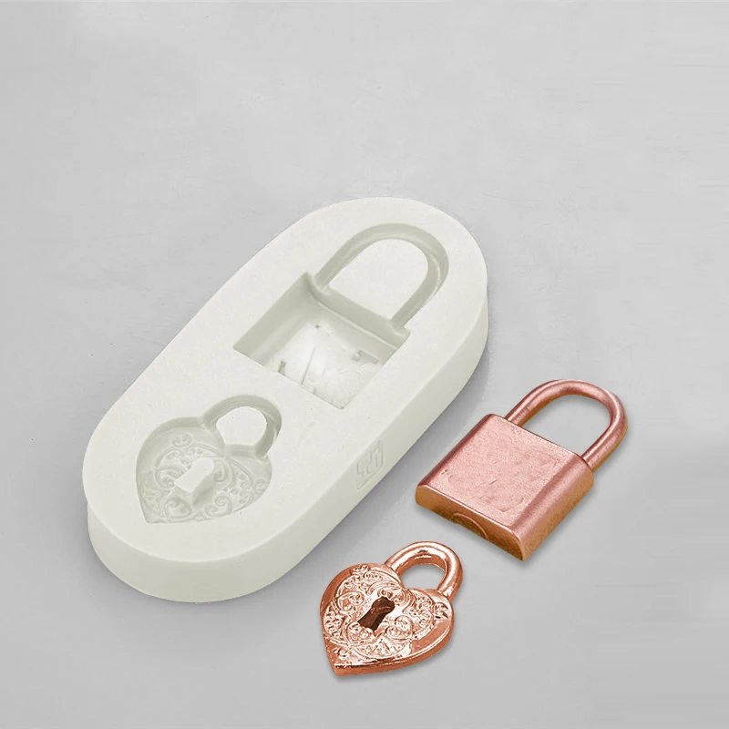 

Love Lock Key Silicone Mold Fondant Cake Chocolate Candy Decorating Tool Cooking Sugar Craft