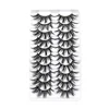 Faux-cils en vison 3D réutilisables, Extension de cils naturels, Volume spectaculaire, maquillage, 10 paires