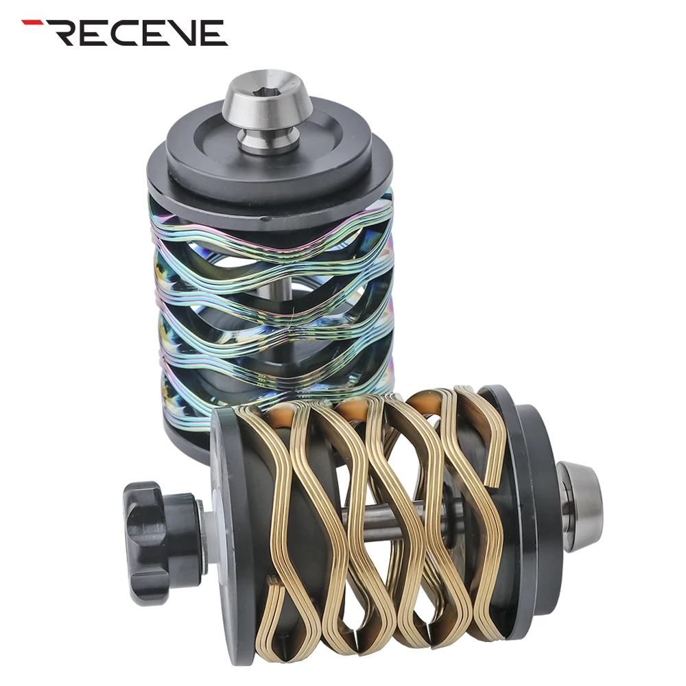 RECEVE Folding Bike Rear Shock Absorber Bicycle Suspension BMX Rear Bumper Titanium Alloy Shock Absorbers For Brompton