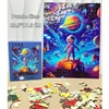 13.5*17.5cm Children Paper Puzzles 120 Pieces Boys Engineering Space Early Education Baby Toys Creative DIY Christmas Gift 4