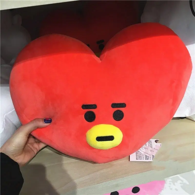 30x40cm BT21 Doll Pillow COOKY TATA Anime Kawaii Plush Toy Mang Koya Girl Bedroom Sofa Pillow Toy Cartoon Decoration Kids Gift