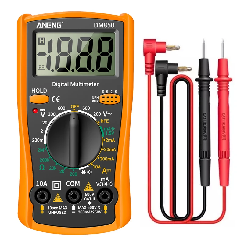 Digital Multimeter ANENG DM850 1999 Counts Automatic AC/DC Voltage Tester Current Ohm Ammeter Electric Professional Detector Tool