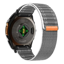 Enhanced Woven Nylon Sport Strap for Smartwatches, QuickFit Band Bracelet (Gray)