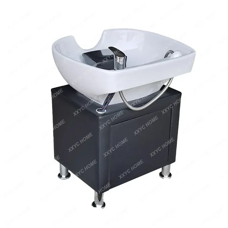 

Sitting Punch Basin Shampoo Chair Shampoo Pool Vertical Punch Basin Column Ceramic Shampoo Basin Base Head Spa Shampo Chair