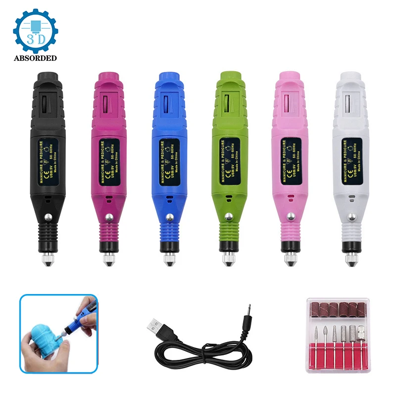 3D Printing Parts Electric Drill File Set for Polishing Crafts Electric Polisher Sander for Polishing Cleaning 3D Model Grinder