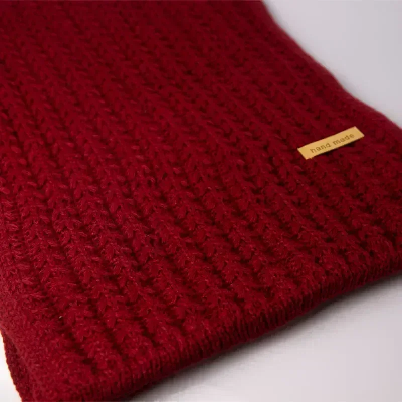 Women\'s Warm Winter Knitted Scarf Unisex Thick Chunky Scarves Hand Made Harajuku Style Autumn Shawl Wrap Neck Warmer Pashmina