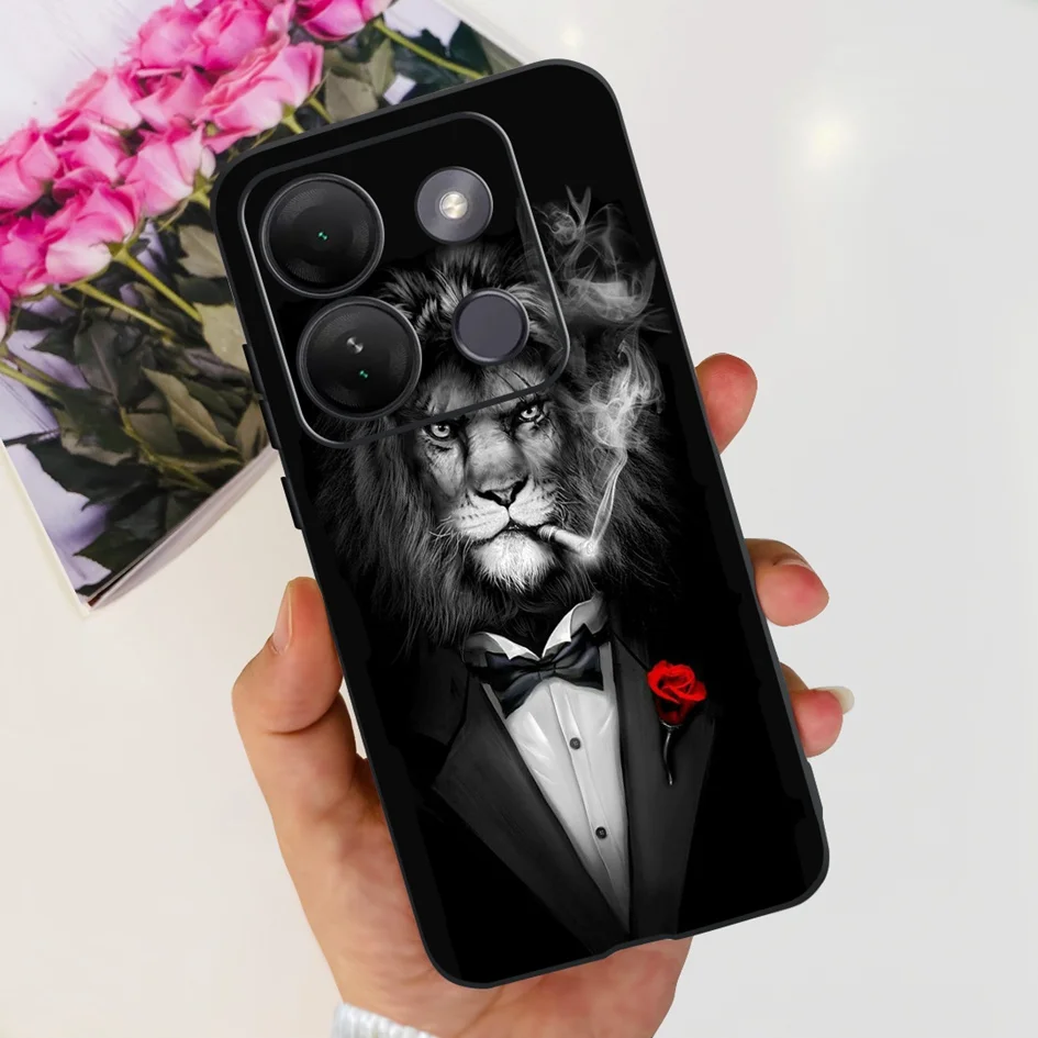 Stylish Patterned Soft Silicone Phone Back Cover