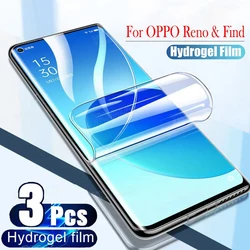 Premium Soft HD Clear Full Cover Hydrogel Film TPU Screen Protector - 3 - Pack - 3Pcs Front  Films