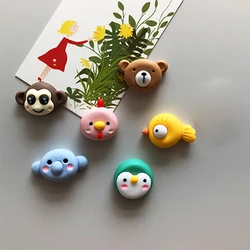 Cartoon Mini Magnet Refrigerator Decor Set - Animal & Food Christmas Theme (D   6 Pack)