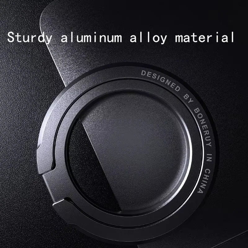 Magnetic Phone Ring Holder with Enhanced Grip and Kickstand Functionality