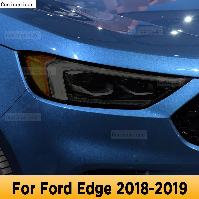 

For Ford Edge 2018-2019 Car Exterior Headlight Anti-scratch Front Lamp Tint TPU Protective Film Cover Repair Accessories Sticker