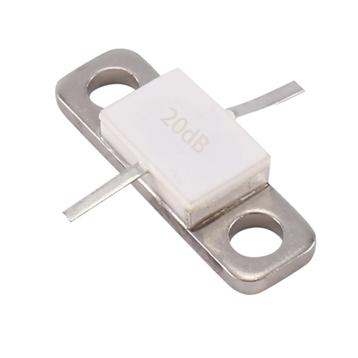High Power 100W Flanged Attenuator, 20dB, DC-3.0 GHz, 50 Ohms, Low VSWR