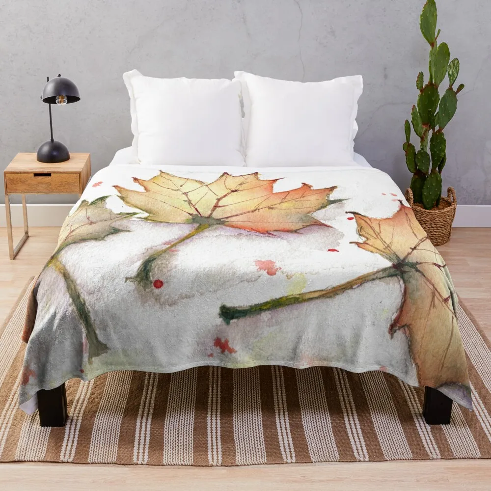 

Fallen Leaves Throw Blanket blankets for winter sofa Comforter Blanket