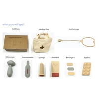 Silicone Pretend Doctor and Nurse Play Set Food Grade Silicone Doctor Kit for Baby Toddler Kids Education Learning Toys 2