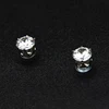 1 Pair White Magnetic Earrings Magnet Ear Clips Men Women Stud Earring Crystal Stone Stud Earring Clip No Piercing Jewelry Gift 3
