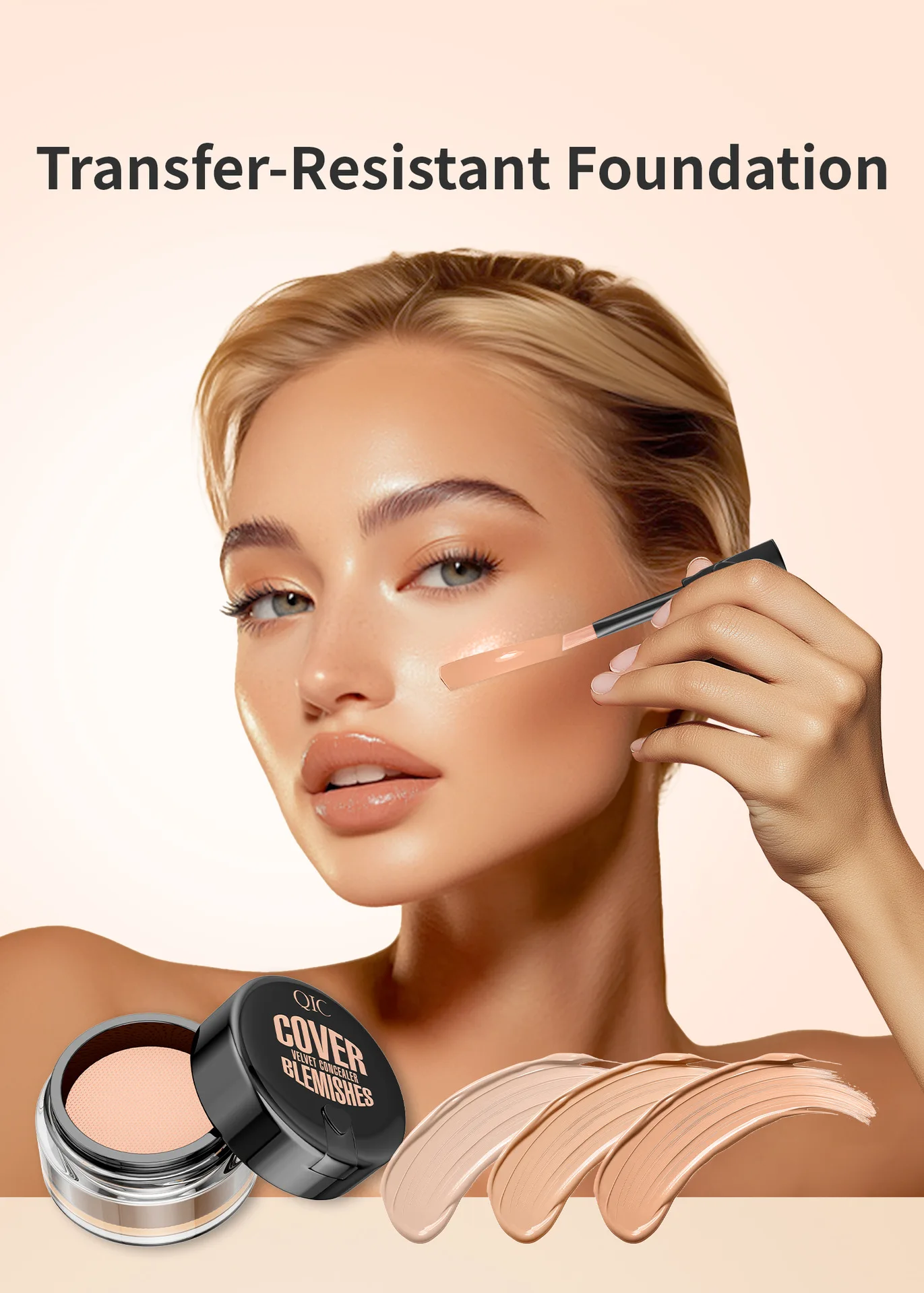 Description Picture 4 of itemWaterproof Concealer, High Coverage, Natural, Can Be Used To Cover Tattoo Scars Freckle Tattoos, Black Eye Circles