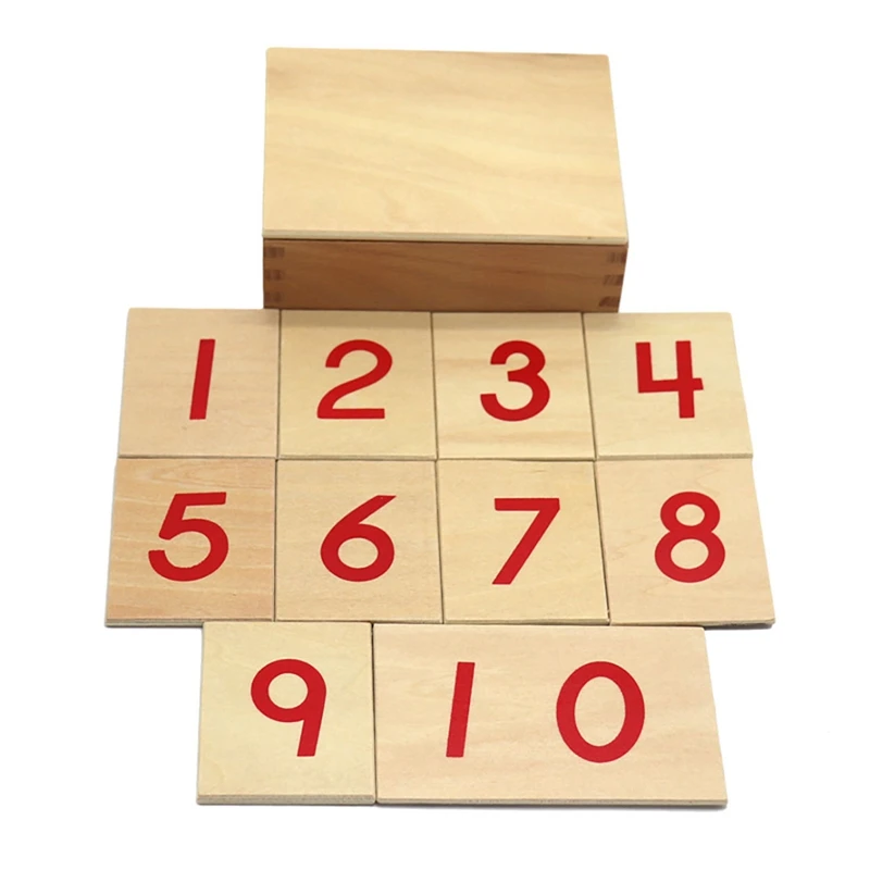 

2023 Hot-Wooden Card Numbers 1 To 10 For Kids Student Learning Toys Educational Toys Early Education Number Cards A