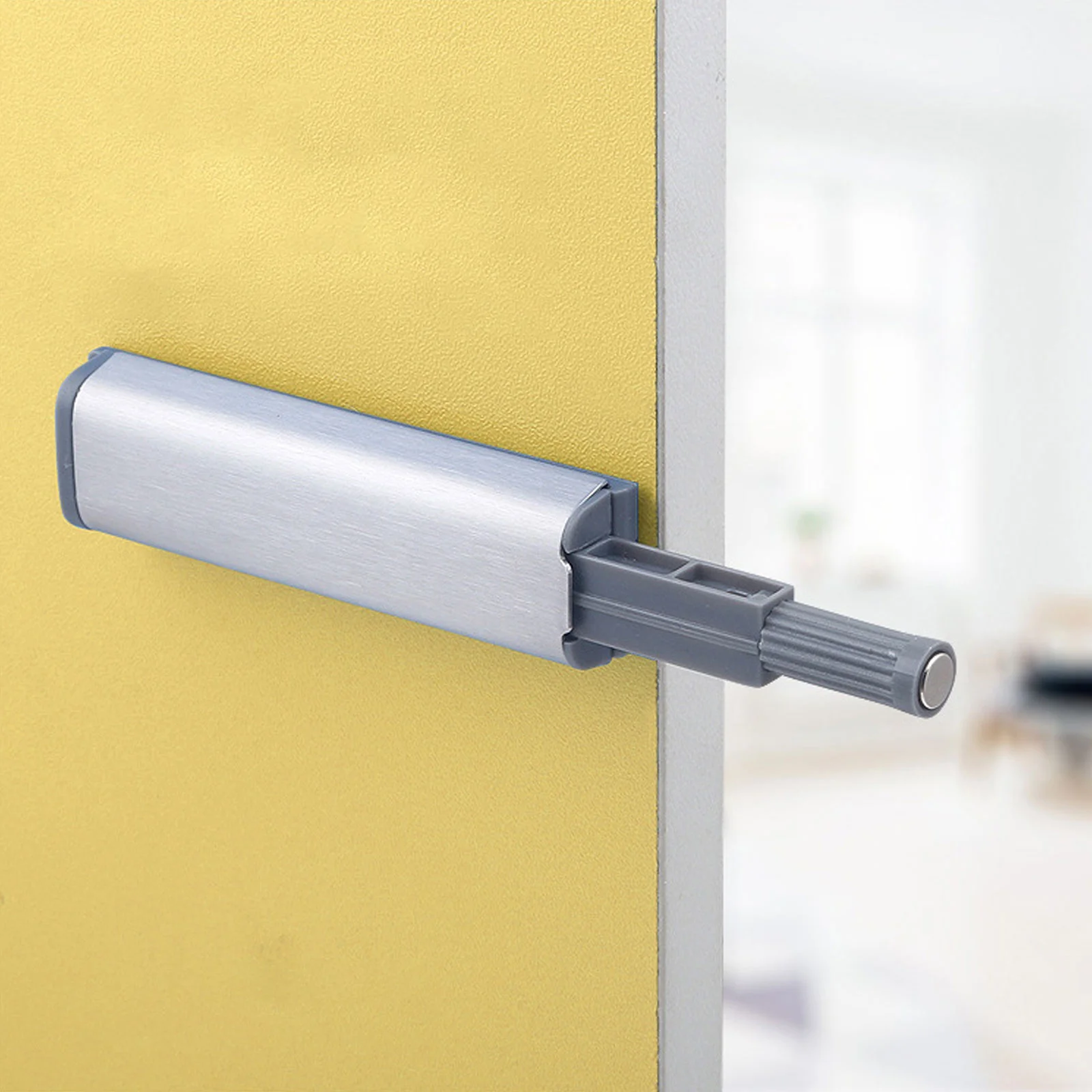 4 Pcs Cabinet Door Hidden Latch Drawer Catch Click The Push Touch Plastic
