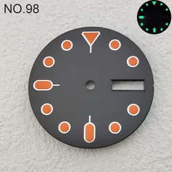 Green and Blue Luminous Watch Dial - 28.55mm (NO.98)