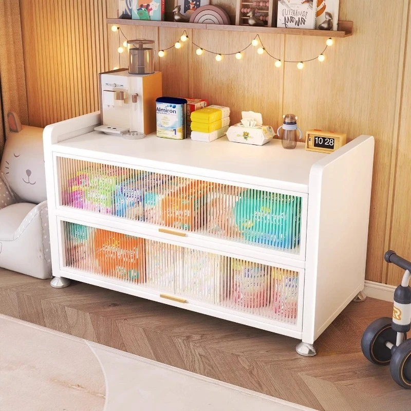 Baby Feeding Station Storage Cabinet Newborn Supplies Organizer Rack Milk Bottle Formula Storage Cabinet Toy Snack Organizer