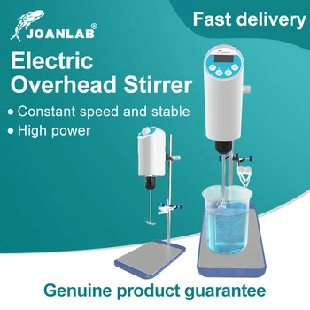 JOANLAB-110V ~ 220V 실험실 교반기, 전기 교반기, 디지털 디스플레이 실험실 믹서 실험실 장비, 최대 교반 용량: 20L