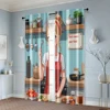 2pcs, Curtains Roller Blinds Don't make your food Durable Polyester (without rod) Thermal Insulation, and Room Darkening 6