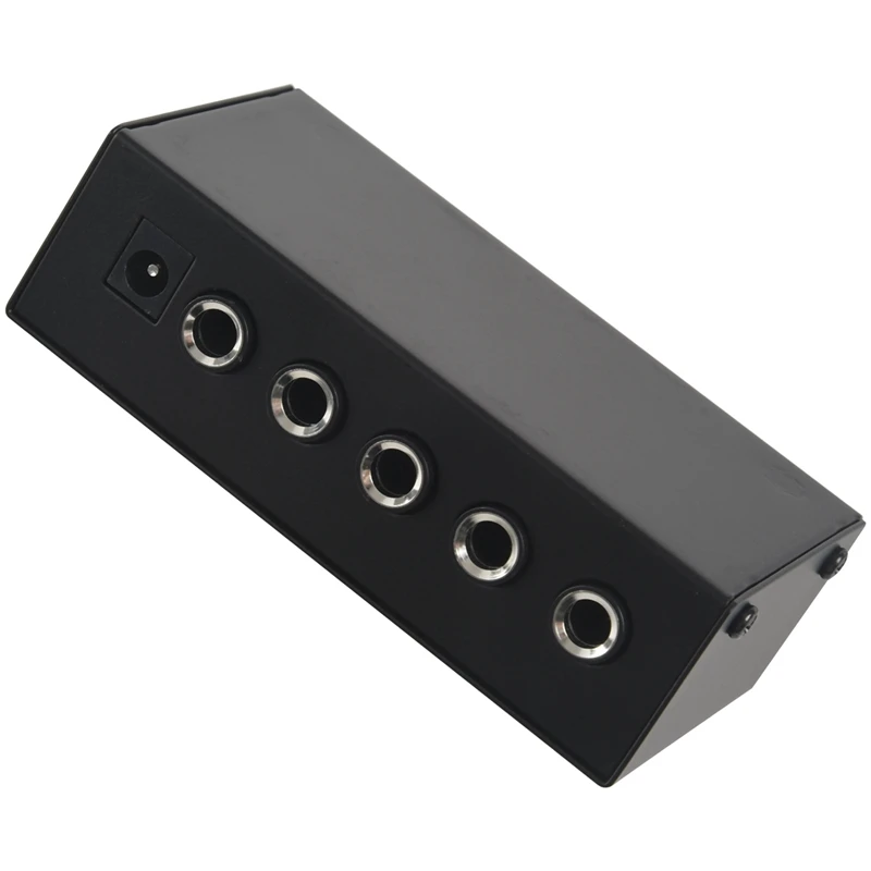 Eu Plug,Ha400 Ultra-Compact 4 Channels Mini o Stereo Headphone Amplifier With Power Adapter Black