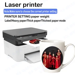 Factory high quality water slide glass ceramic decal A4 sublimation water transfer paper Print