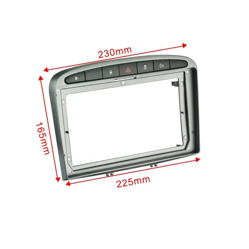 Ǫ 308 408 2008-2016  9 ġ  ȵ̵ 2Din MP5 ÷̾ ׷ г, ڵ  þ