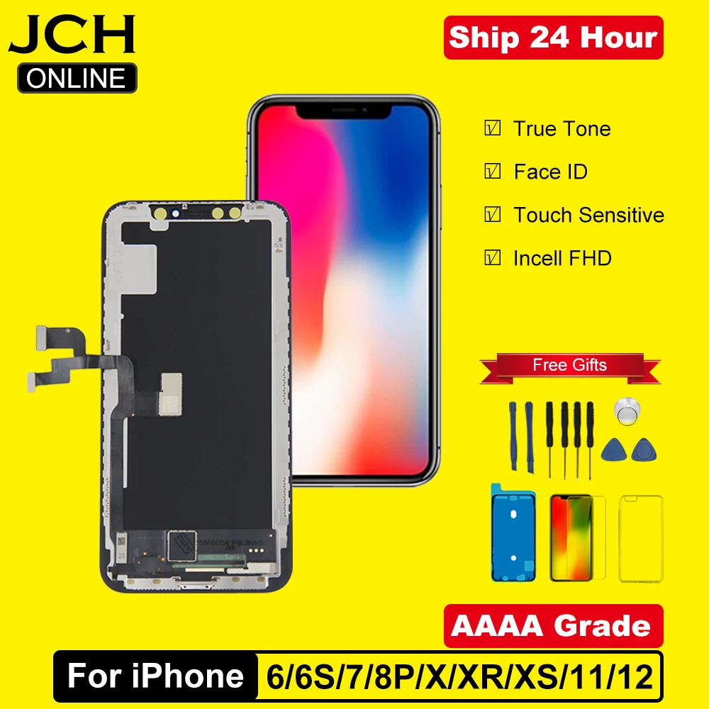 Grado AAAA para iPhone 6 6S 7 8 Plus X XR XS MAX 11 LCD perfecto montaje de digitalizador con pantalla táctil 3D para iPhone 12 13 PRO