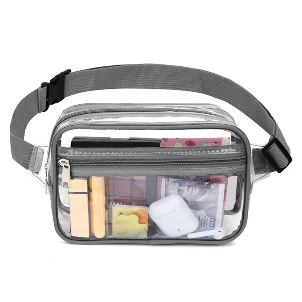 Clear PVC Fanny Pack – Stadium Approved Waist Bag For Men & Women – LAVA Small Belt Bag