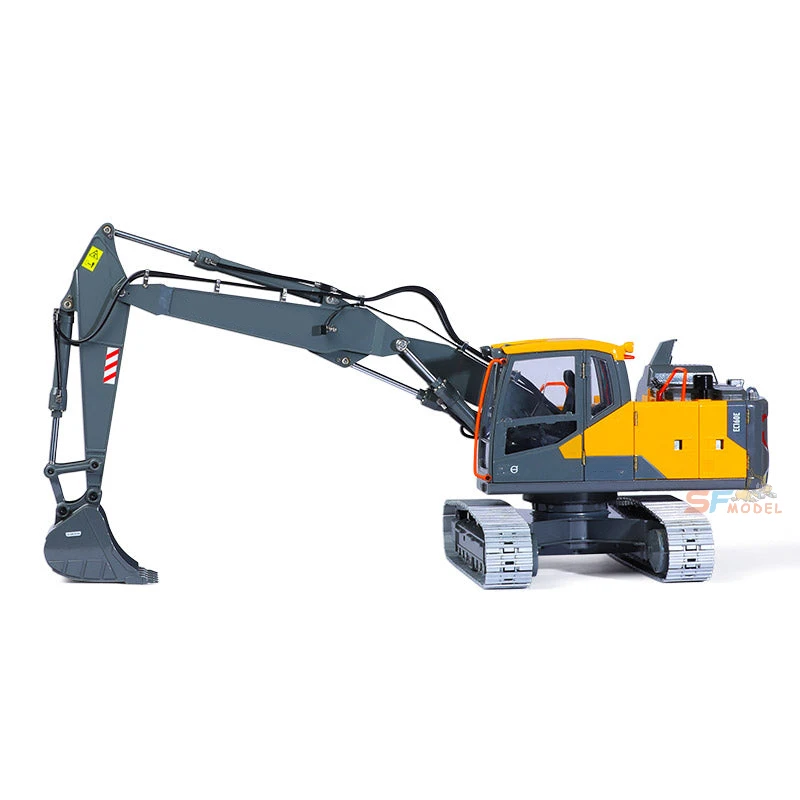 DOUBLE E 3 Arm Hydraulic Excavator 1/14 E111 RC Hydraulic Excavator Metal Model EC160E with Light Engineering RC Car Boy Toy 3