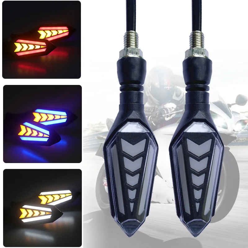 

Motorcycle Turn Signal Light Flasher Motorcycle 22 Led Flowing Water Blinker 12V Flashing Signals Lamp Universal Accessories