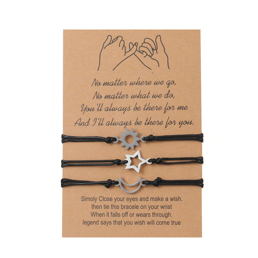 

2023 Charm Jewelry Handmade Weave Leather Star Bracelets for Women Vintage Cuff Adjustable Bracelet Pulseras