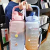 2 Liter Large Capacity Combo Pack Drinking Bottle Outdoor Sports Water Bottle Car Water Cup Portable Sports Fitness Cup 5