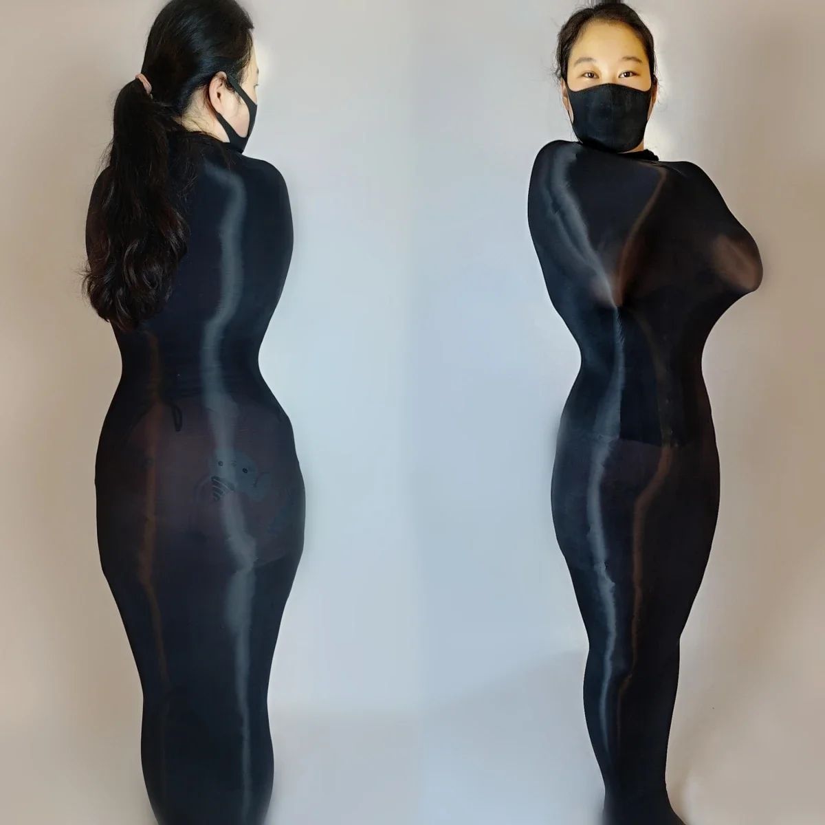 Tuta Uomo Taglie Forti Trasparente – Bodystocking Intera Collant Body – Nylon Taglia Unica