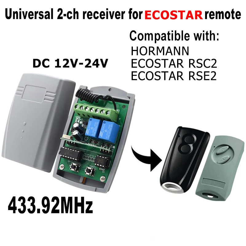 TELECOMANDO GARAGE TELECOMANDO Porta 433,92MHz per RSC2 RSE2 C4Z8 EUR