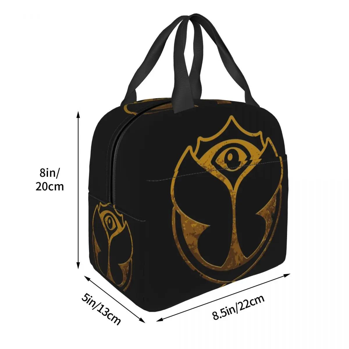 Tomorrowland Insulated Lunch Tote Bag Women Electronic Dance Funny Print Resuable Cooler Thermal Food Lunch Box School