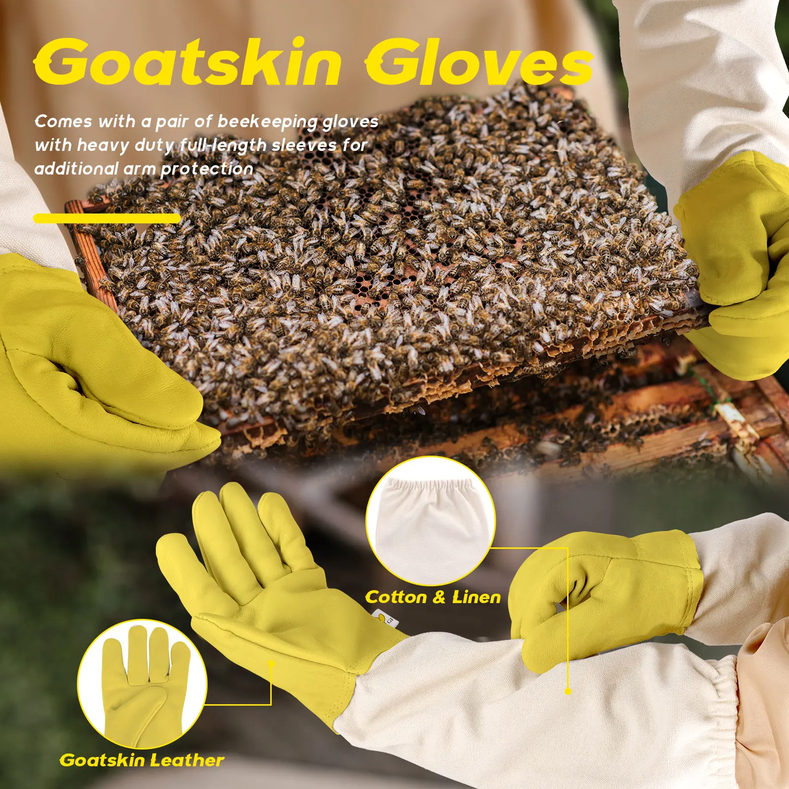 Full Body Beekeeping Clothing Beekeepers Bee Protection Ventilated Suit Safty Veil Hat Professional All Body Equipment Coat
