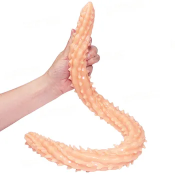 61cm Super Long Double Head Dildos With Soft Thorn Vagina Anal Plug Flexible Fake Penis Sex Toys For Women Lesbian Masturbator 2