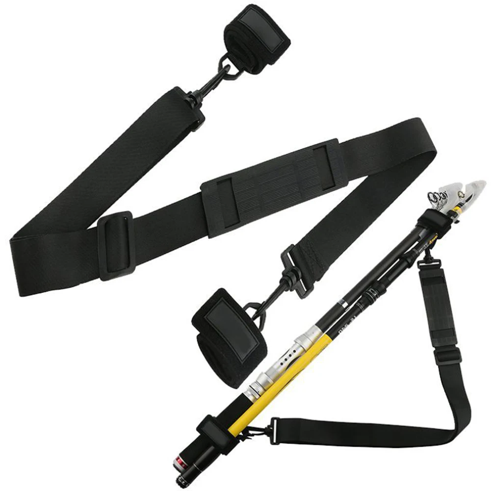 

Portable Outdoor Fishing Rod Waist Strap Adjustable Fixed Belt Multifunctional Fishing Tool Fishing Rod Accessories 3.8 x 120cm