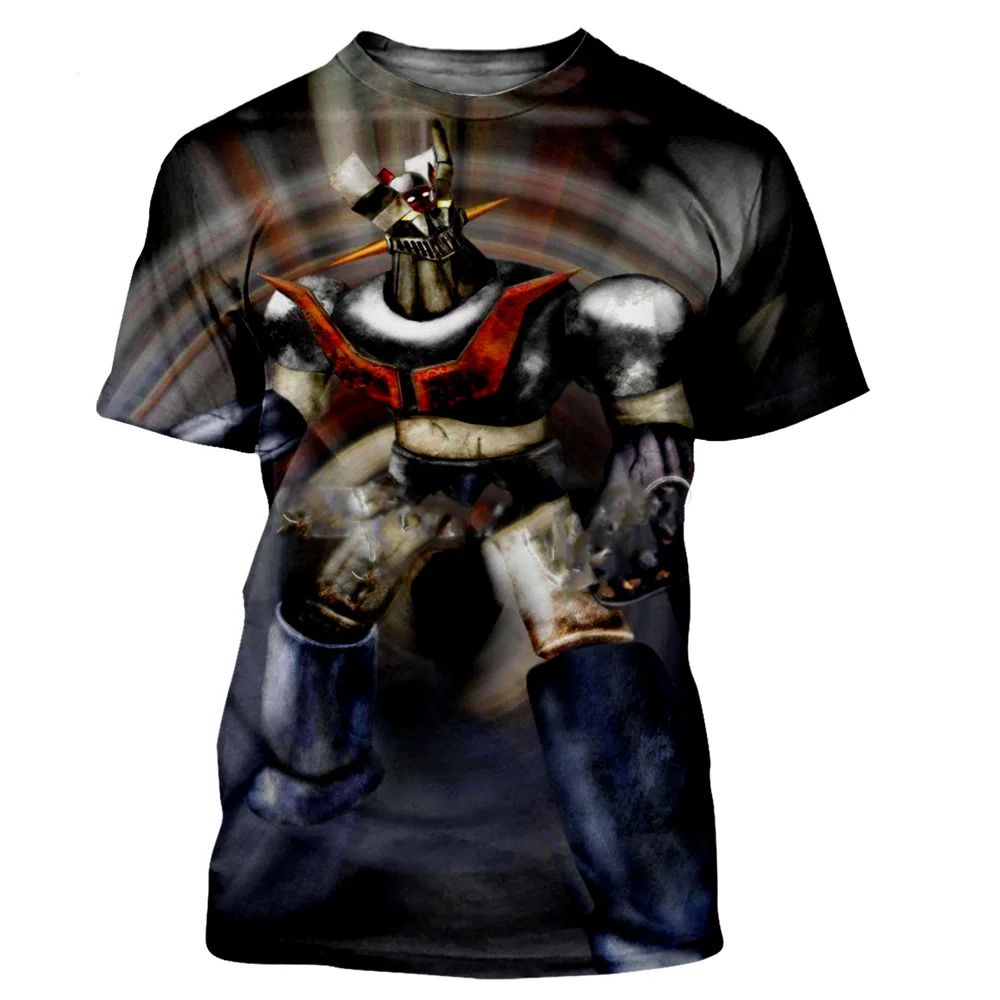 Mazinger Z 3D Print Short Sleeve T Shirts