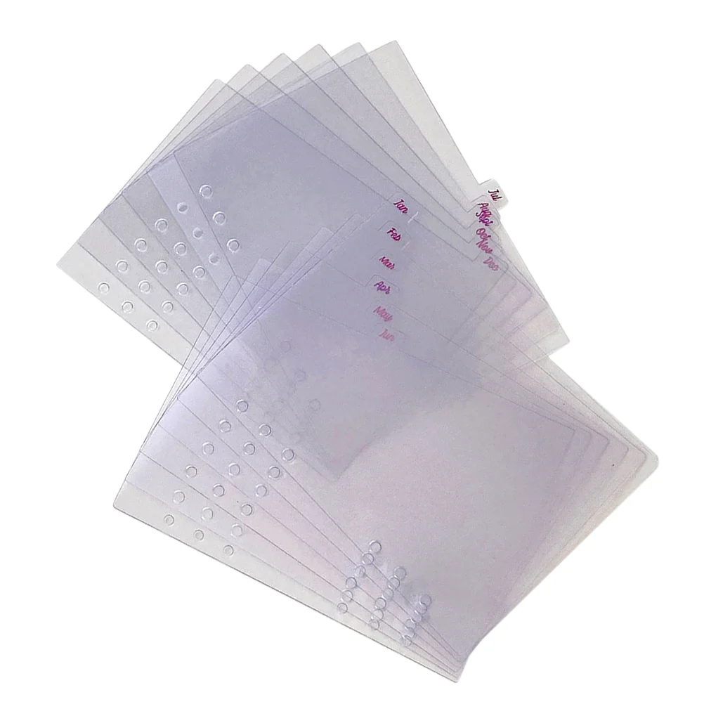 

Plastic Notebook Dividers Index Dividers Tabs Study Accessory December 6th Hole Index Label Ledger Label Partition