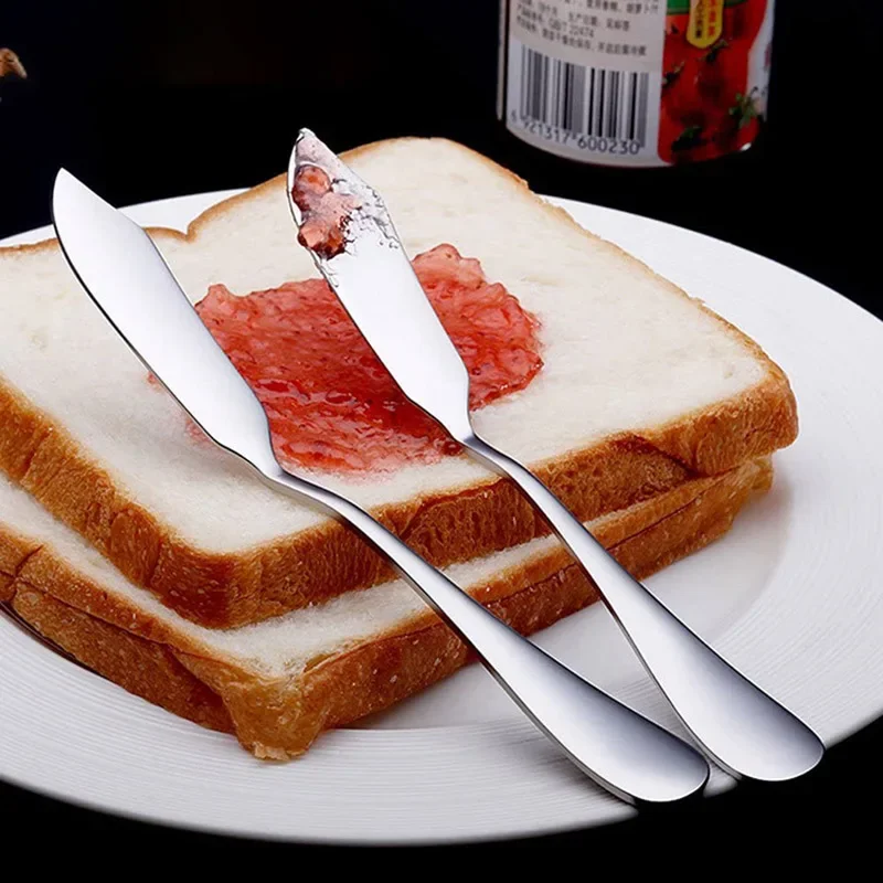 Stainless Steel Butter Knife Kitchen Cheese Dessert Cream Knifes Jam Spreader Cutlery Breakfast Dessert Tools for Bread Toast